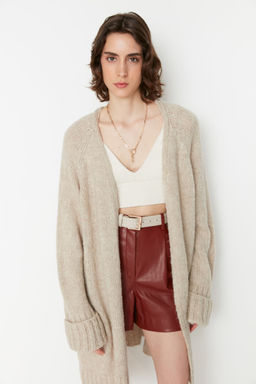 TRENDYOLMILLA Siyah Genis Kal?p Yumusak Dokulu Triko H?rka TWOAW21HI0555  фото 9