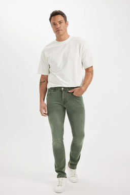 Pedro Slim Fit Dar Kal?p Normal Bel Dar Paca Jean Pantolon - Defacto фото 3