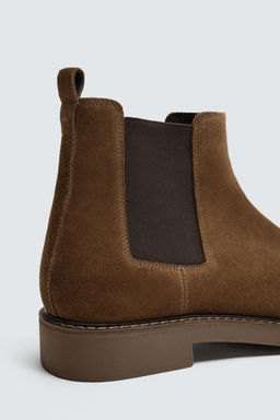 LEATHER CHELSEA BOOTS - Zara фото 7