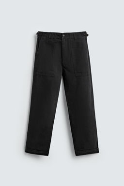 TWILL STRAIGHT-LEG TROUSERS - Zara фото 6