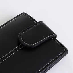 Портмоне мужское на кнопке, чёрное