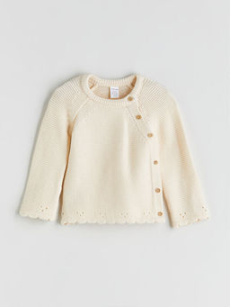 Bisiklet Yaka K?z Bebek Triko Kazak