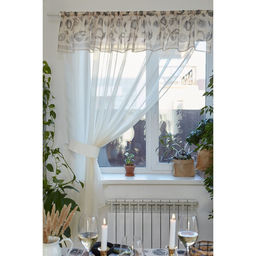 Тюль с подхватом и ламбрекеном Healthy life 250х200см, 100% п/э, вуаль - Этель фото 2