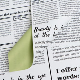 Цена за 20 шт. Плёнка матовая двухсторонняя Газета зелёный, 0,58 х 0,58 м