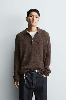 TEXTURED KNIT POLO SHIRT - Zara фото 2
