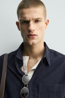 CAMISA FLUIDA RELAXED FIT / Marino - Zara фото 5