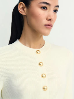 Облегающий джемпер с вискозой в составе / Zarina  фото 6