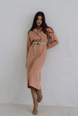 Martichelli Платье-рубашка с английским воротником  фото 4