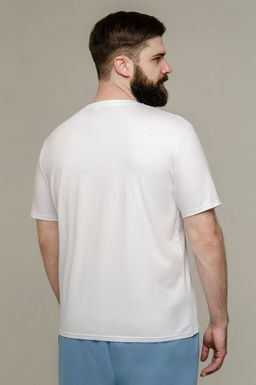 Арт. 67111 Футболка мужская 50-58 (5 шт) Цвет:белый