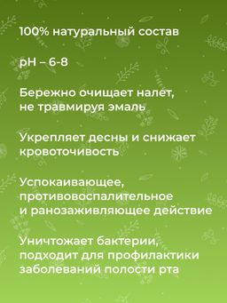 Зубная паста укрепляющая Базилик - Siberina фото 8