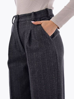 Теплые брюки из драпа c высокой посадкой - А+б коллекция фото 37