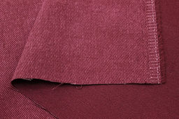 Джинс с ворсом цв.Винтажный бордово-малиновый, ш.1.5м, хлопок-100%, 330гр/м.кв - Купава фото 2