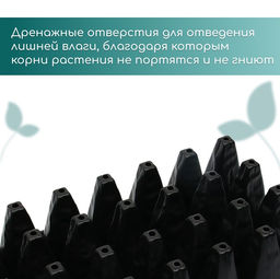Цена за 2 шт. Кассета для рассады, 32 ячейки по 150 мл, пластик, чёрная, 51×28×10 см, Greengo
