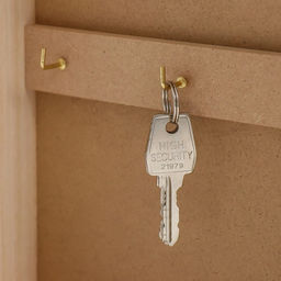 Ключница настенная Лама и кактусы, дерево, 6 крючков, панно декоративное, 20?5.5?29 см