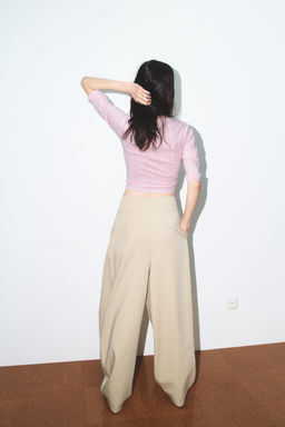 BALLOON PLEAT TROUSERS - Zara фото 5
