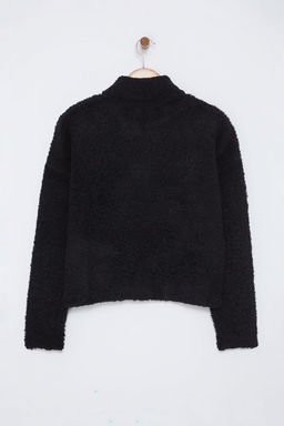 Mavi Yumusak Dokulu Iplik Fermuarl? Dik Yaka Triko Kazak TWOAW25KZ00068 - Trendyolmilla фото 12