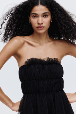 Vestido bandeau en tul - H&m фото 4