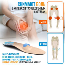 Каркасные ортопедические стельки Talus 57 флекс при болях в коленях, при плоскостопии, при варусе  фото 10