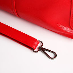 Сумка-саквояж на молнии, цвет красный - Simaland фото 6