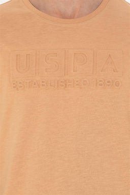 Мужская футболка светло-коричневого цвета - U.s. polo assn фото 7