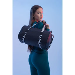 Сумка спортивная Baggage на молнии, чёрная