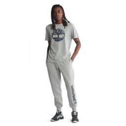 Мужские брюки спортивные Timberland Sweatpant Kennebeck River Lenear Logo Regular серые  фото 3