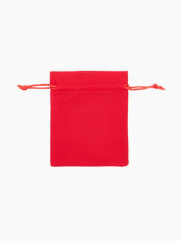 Цена за 50 шт. Мешочек подарочный Хлопок, 10?12 см, красный - Simaland фото 3