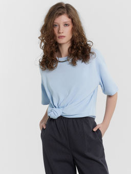 Футболка женская голубая воздушный голубой 112934