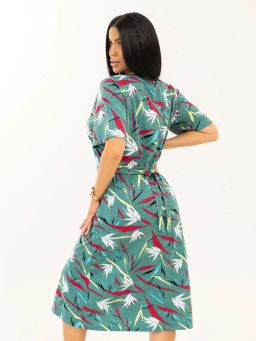 Халат женский, цвет зеленый