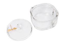 Конфетница, 12х8,5 см, с крышкой, стекло/металл, Glory - Anna lafarg фото 3