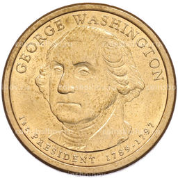 Монета 1 доллар 2007 года (P) США 1-й президент США Джордж Вашингтон