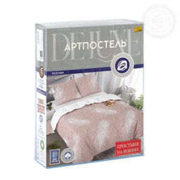 Постельное белье Ожерелье с простынью на резинке (поплин DE LUXE) Евро/Пододеяльник: 1 шт. - 215*200; Простыня на резинке: 1 шт. - 200*180*25; Наволочка: 2 шт. - 70*70; DE LUXE с простынью на резинке