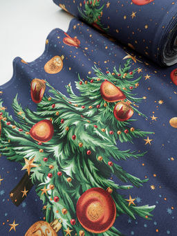 Дорожка "Волшебная елочка", ш.0.5м, хлопок-100%, 225гр/м.кв, раппорт 63см