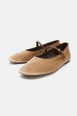 VELVET EFFECT BALLET FLATS - Zara фото 2