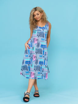 751 Сарафан "Серый"