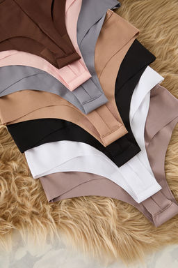 Trendyolmilla Cok Renkli 7li Paket Micro Yuksek Bel Tanga Orme Kulot THMSS25KU00035  фото 7