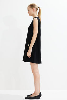 Minivestido con botones decorativos - H&m фото 4