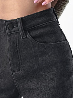 Джинсы трубы на флисе