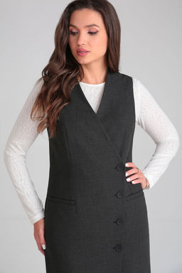 Сарафан Lenata 16446 темно серый