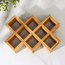 Подставка для бутылок вина Доляна, 24.5×17×6.2 см, бамбук