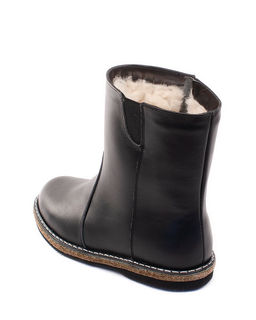 Полусапоги женские на полную ногу, Кожа, овчина, войлок, микропора