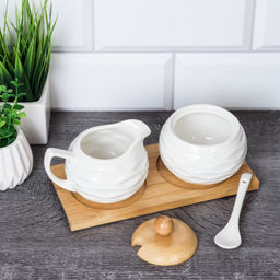 Набор для специй 2 предмета / S239 /уп 32/ на деревянной подставке - Галеонтрейд фото 4