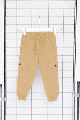 Erkek Cocuk Ac?k Camel Cepli Beli Lastikli Esnek Jogger Dokuma Pantolon TKDSS24PL00003 - Trendyolmilla фото 6
