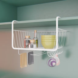 Корзина подвесная Доляна, 29×25×19.5 см, белая