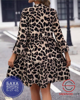 Женское платье с леопардовым принтом - Bruno фото 6