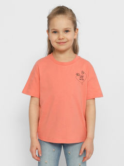 CRB wear / CSKG 63650-28 Футболка для девочки,коралловый/Ex.Cherubino