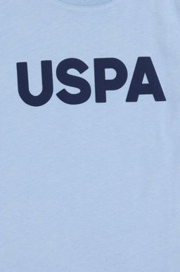 Голубая базовая футболка для мальчика - U.s. polo assn фото 6