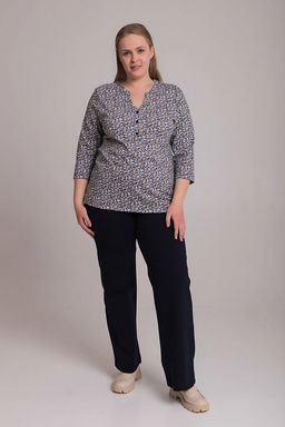 Футболка М324146сб синий/бежевый - Елена фото 2