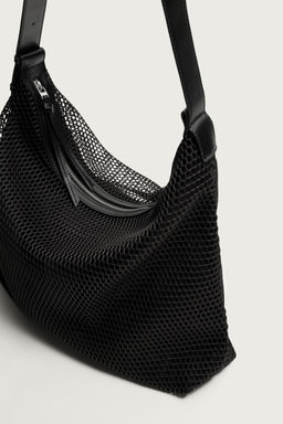 BOLSO SHOPPER MESH / Negro - Zara фото 3