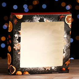 Цена за 20 шт. Коробка складная Фрукты, 20 х 20 х 4 см